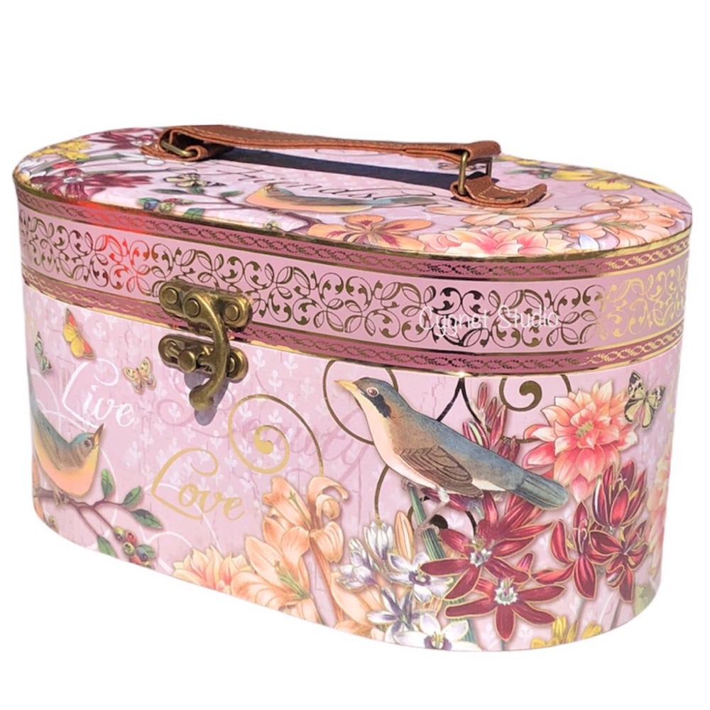 Pooch & Sweetheart Inspirational Bird Garden Vanity Case Jewelry Box (67383)